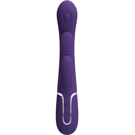 PRETTY LOVE SHANIA TRIPLE VIBRADOR RABBIT MULTIFUNCION MORADO