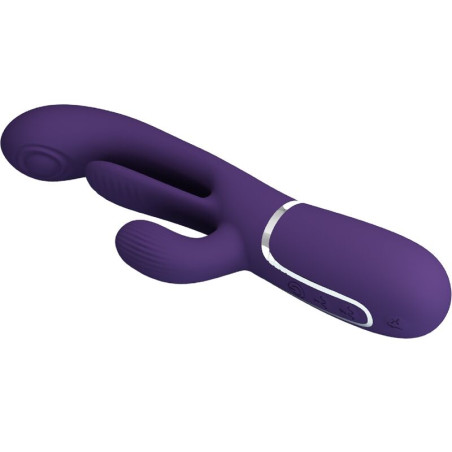 PRETTY LOVE SHANIA TRIPLE VIBRADOR RABBIT MULTIFUNCION MORADO