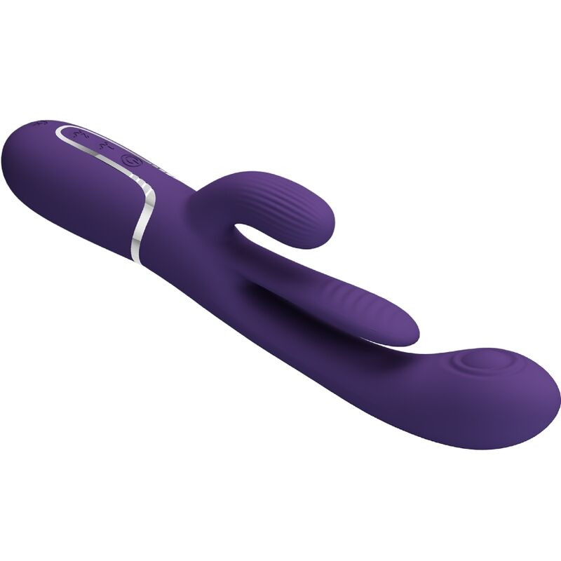 PRETTY LOVE SHANIA TRIPLE VIBRADOR RABBIT MULTIFUNCION MORADO