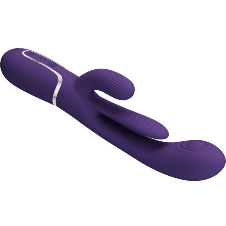 PRETTY LOVE SHANIA TRIPLE VIBRADOR RABBIT MULTIFUNCION MORADO