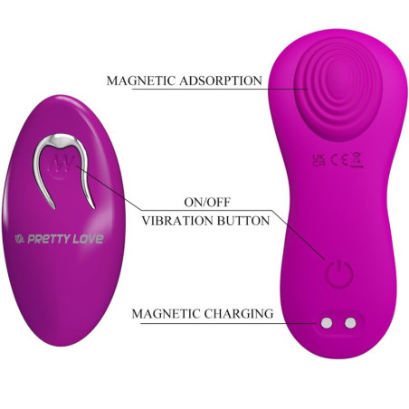 PRETTY LOVE ROMARIO ESTIMULADOR LAY ON CLITORIS CONTROL REMOTO ROSA