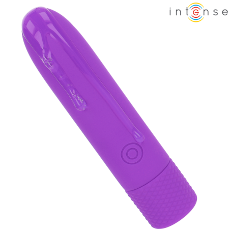 INTENSE SYMONE BALA VIBRADORA RECARGABLE POR USB 8 VIBRACIONES MORADO 10 X 22 CM