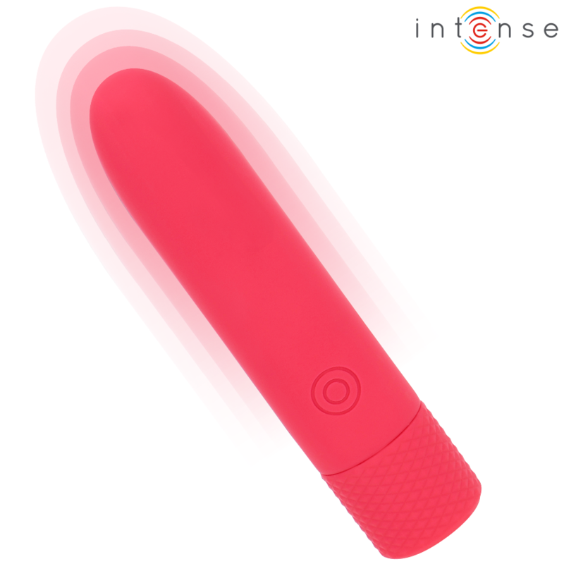 INTENSE SYMONE BALA VIBRADORA RECARGABLE POR USB 8 VIBRACIONES ROJO 10 X 22 CM