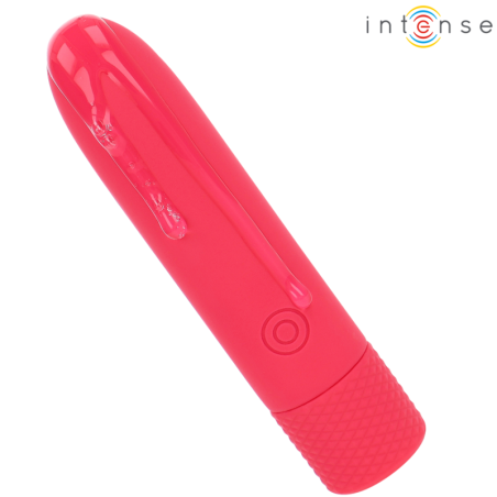 INTENSE SYMONE BALA VIBRADORA RECARGABLE POR USB 8 VIBRACIONES ROJO 10 X 22 CM