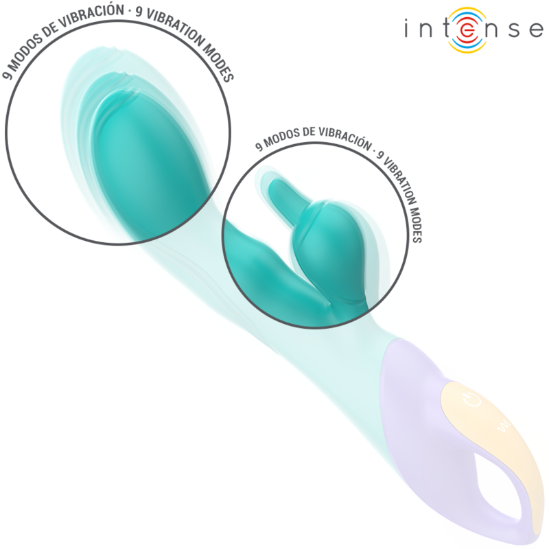 INTENSE FRED VIBRADOR RECARGABLE RABBIT AZUL
