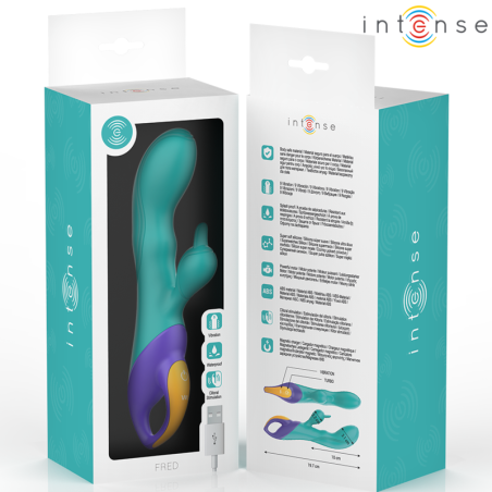 INTENSE FRED VIBRADOR RECARGABLE RABBIT AZUL