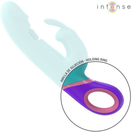 INTENSE MONICA VIBRADOR RABBIT CON ESTIMULADOR ROTATORIO DEL PUNTO G AZUL