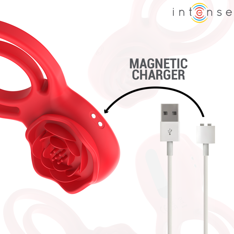 INTENSE GAIL ROSA ESTIMULADORA 10 VIBRACIONES ROJO CONTROL REMOTO