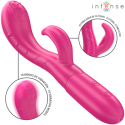 INTENSE AMARA VIBRATOR WITH STIMULATING TONGUE 10 VIBRATIONS PINK 2