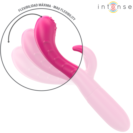 INTENSE AMARA VIBRADOR CON LENGUA ESTIMULADORA 10 VIBRACIONES ROSA