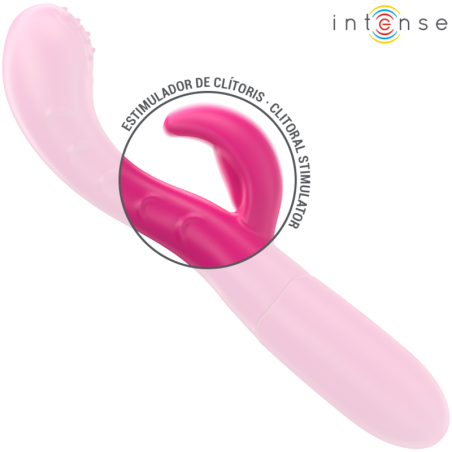 INTENSE AMARA VIBRADOR CON LENGUA ESTIMULADORA 10 VIBRACIONES ROSA