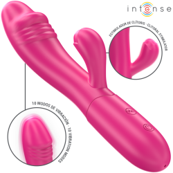 INTENSE IVY FLEXIBLE VIBRATOR 10 VIBRATIONS WITH STIMULATING TONGUE PINK 2