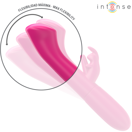 INTENSE JULIETA VIBRADOR RABBIT 186 CM 10 VIBRACIONES ROSA
