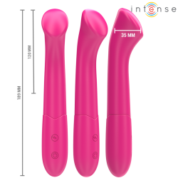 INTENSE PATY VIBRADOR 19 CM FLEXIBLE 10 VIBRACIONES MODELO 2 ROSA 2