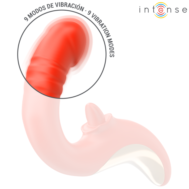 INTENSE PAULINA VIBRADOR ESTIMULADOR EN FORMA DE U ROJO
