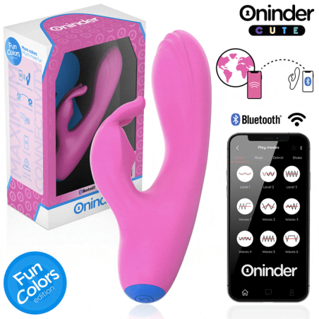 ONINDER CUTE LOVE BUNNY VIBRADOR PUNTO G Y CLITORIS APP MUNDIAL GRATUITA