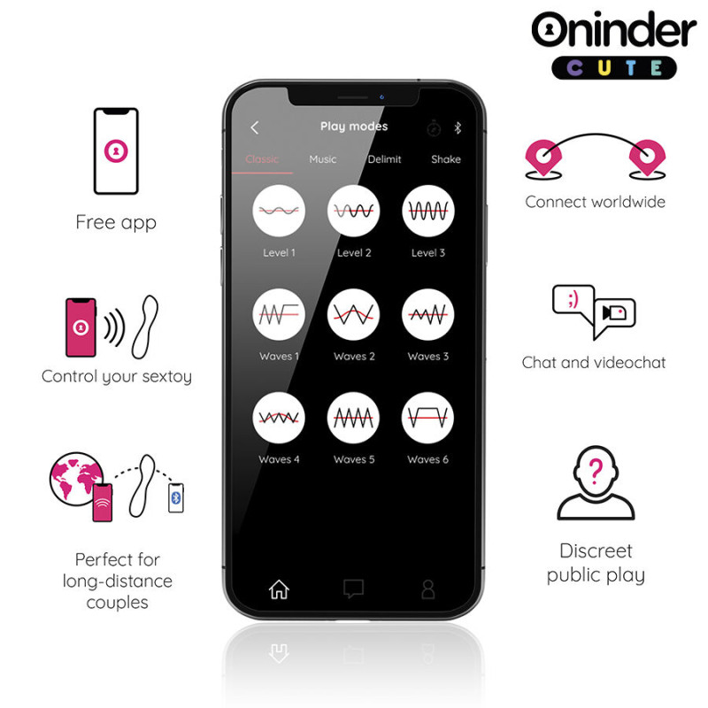 ONINDER CUTE LOVE BUDDY MASTER VIBRADOR PUNTO G APP MUNDIAL GRATUITA