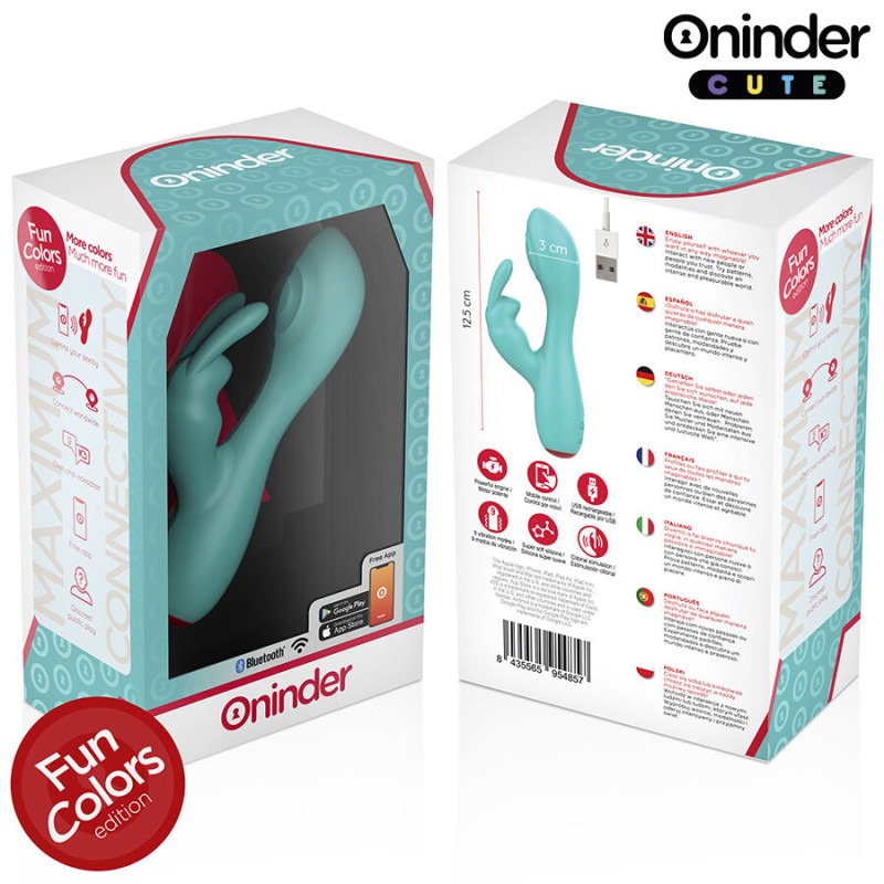 ONINDER CUTE LOVE BUNNY VIBRADOR PUNTO G Y CLITORIS APP MUNDIAL GRATUITA
