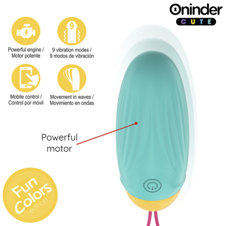 ONINDER CUTE LOVE PLEASURE HUEVO VIBRO GEMAS ROTADORAS SILICONA APP MUNDIAL GRATUITA