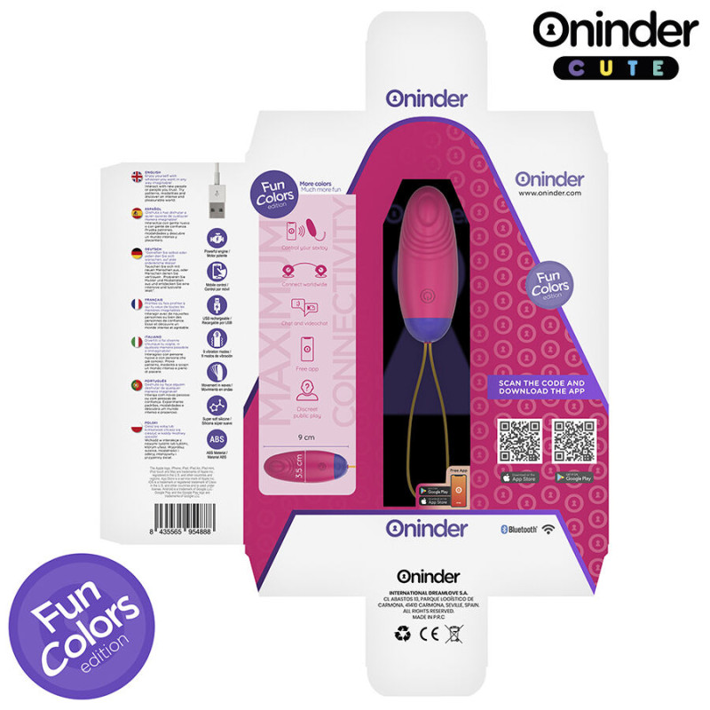 ONINDER CUTE LOVE PLEASURE HUEVO VIBRO WAVE TAPPING SILICONA APP MUNDIAL GRATUITA