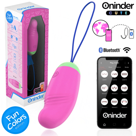 ONINDER CUTE LOVE PLEASURE HUEVO VIBRO ROTADOR 360 SILICONA APP MUNDIAL GRATUITA