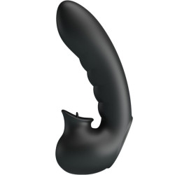 PRETTY LOVE HOBGOBLIN FUNDA VIBRADORA PARA DEDO 12 VIBRACIONES ESTIMULADOR CLITORIS NEGRO 2