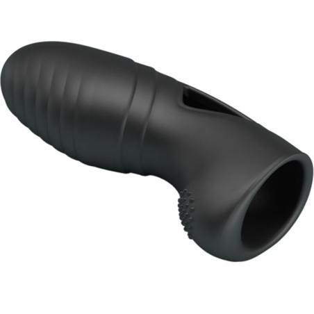 PRETTY LOVE ALAN VIBRADOR DE DEDO SILICONA NEGRO