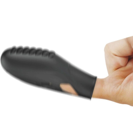 PRETTY LOVE GILO VIBRADOR DE DEDO SILICONA NEGRO
