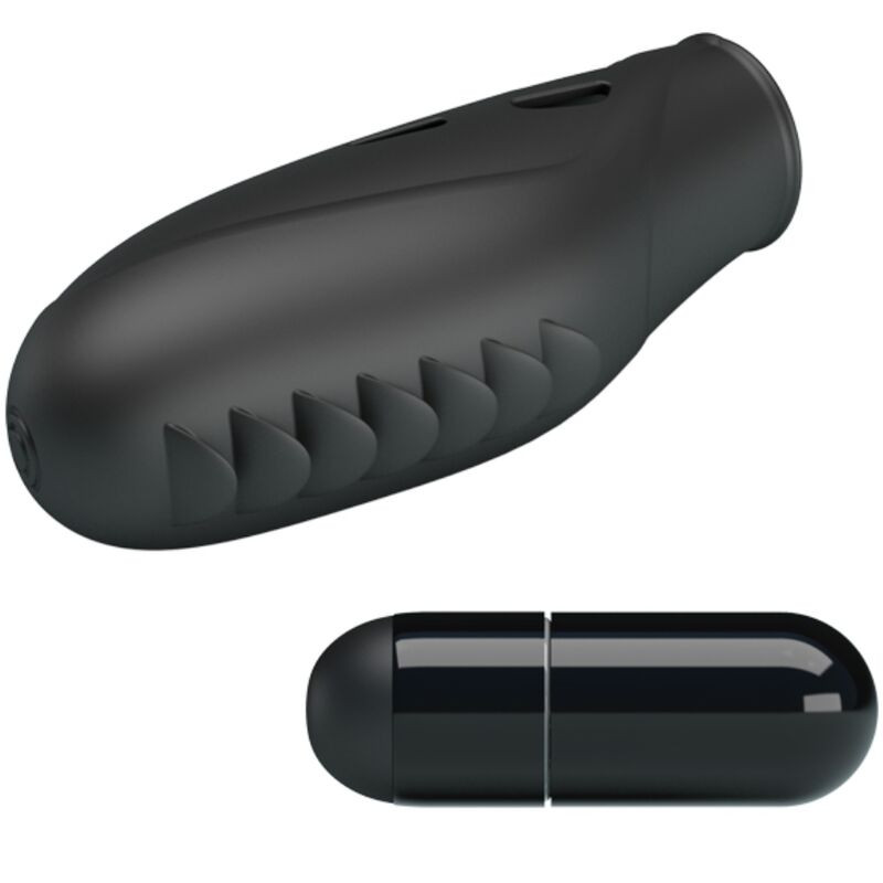 PRETTY LOVE GILO VIBRADOR DE DEDO SILICONA NEGRO
