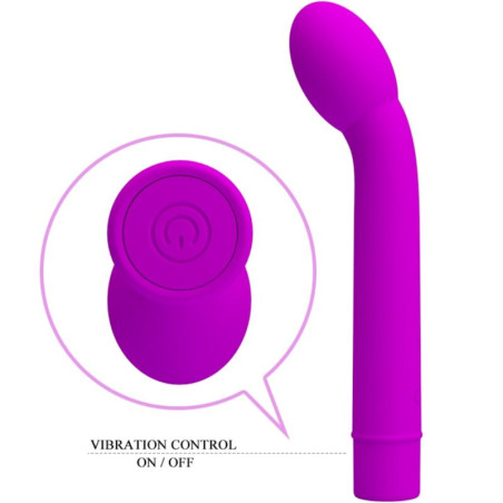 PRETTY LOVE LOGAN VIBRADOR PUNTO G 10 VIBRACIONES MORADO