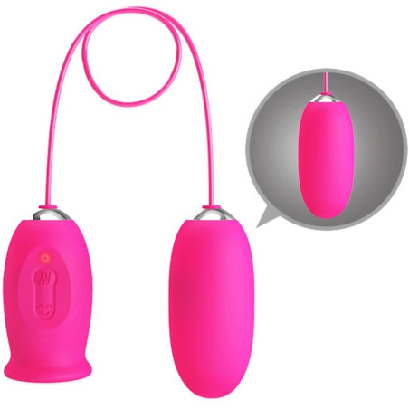 PRETTY LOVE DAISY HUEVO VIBRADOR LENGUA ESTIMULADORA DE CLITORIS ROSA
