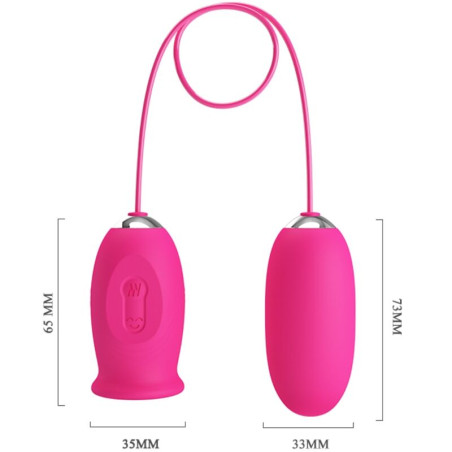 PRETTY LOVE DAISY HUEVO VIBRADOR LENGUA ESTIMULADORA DE CLITORIS ROSA