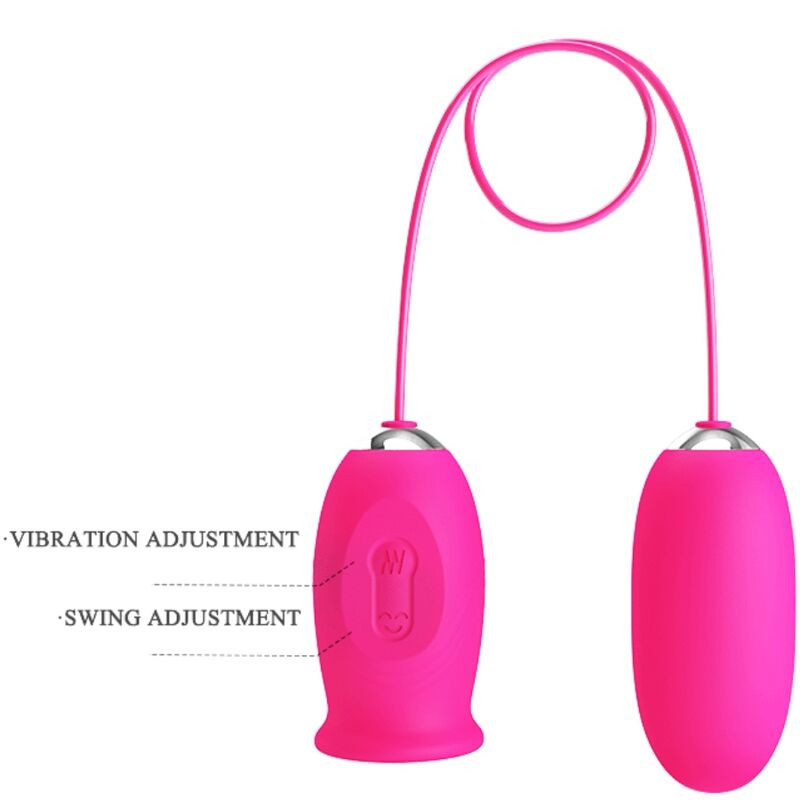 PRETTY LOVE DAISY HUEVO VIBRADOR LENGUA ESTIMULADORA DE CLITORIS ROSA
