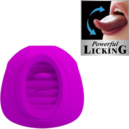 PRETTY LOVE ESTELLE LENGUA ESTIMULADORA CLITORIS 12 VIBRACIONES MORADO
