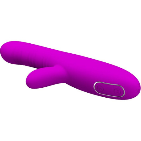 PRETTY LOVE ANGELIQUE VIBRADOR MULTIFUNCION ESTIMULADOR DE CLITORIS MORADO