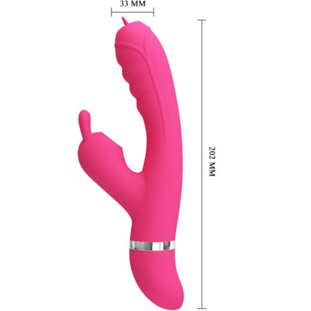 PRETTY LOVE PHOENIX VIBRADOR RABBIT MULTIFUNCION ROSA