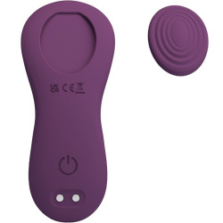 PRETTY LOVE MANE MASAJEADOR LAY ON CLITORIS 10 VIBRACIONES CONTROL REMOTO MORADO 2