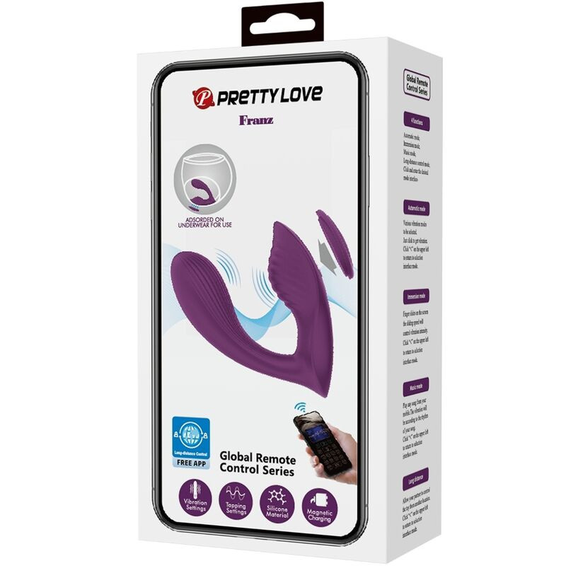 PRETTY LOVE FRANZ MASAJEADOR VIBRADOR APP GRATUTITA MORADO