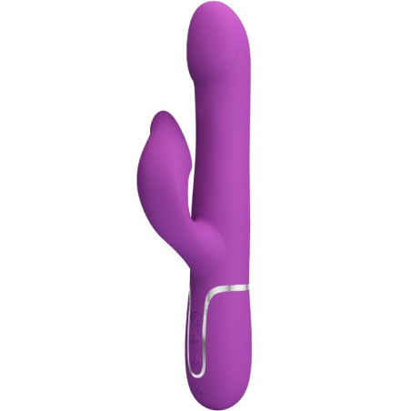 PRETTY LOVE VIBRADOR ESTIMULADOR MULTIFUNCION 4 EN 1 MORADO
