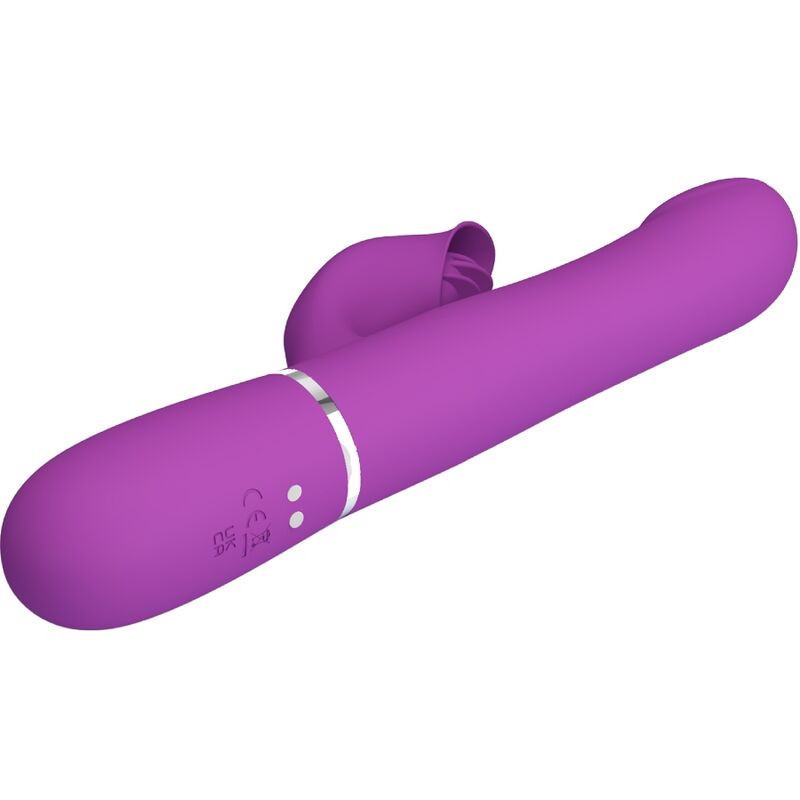 PRETTY LOVE VIBRADOR ESTIMULADOR MULTIFUNCION 4 EN 1 MORADO