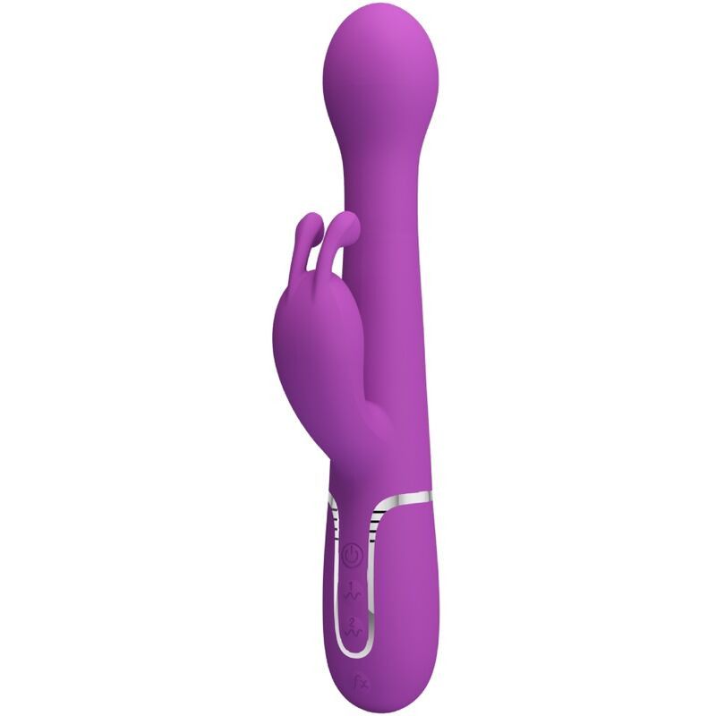 PRETTY LOVE DEJON VIBRADOR RABBIT MULTIFUNCION 3 EN 1 MORADO