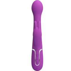 PRETTY LOVE DEJON VIBRADOR RABBIT MULTIFUNCION 3 EN 1 MORADO 2