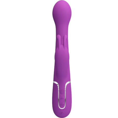 PRETTY LOVE DEJON VIBRADOR RABBIT MULTIFUNCION 3 EN 1 MORADO