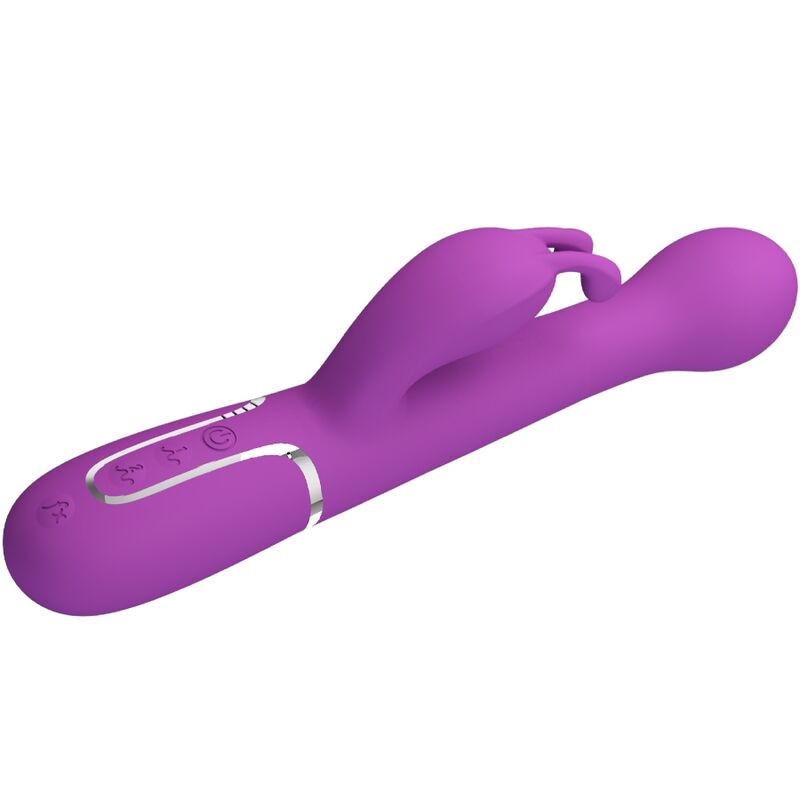 PRETTY LOVE DEJON VIBRADOR RABBIT MULTIFUNCION 3 EN 1 MORADO