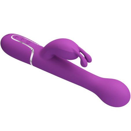 PRETTY LOVE DEJON VIBRADOR RABBIT MULTIFUNCION 3 EN 1 MORADO