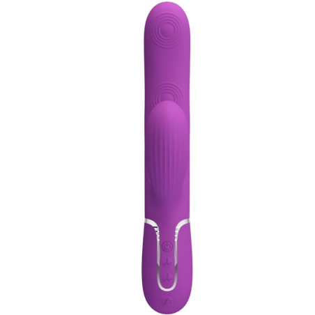PRETTY LOVE PERLITA VIBRADOR RABBIT MULTIFUNCION 3 EN 1 MORADO