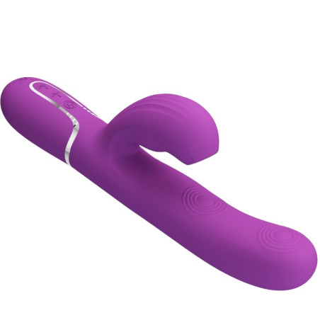 PRETTY LOVE PERLITA VIBRADOR RABBIT MULTIFUNCION 3 EN 1 MORADO