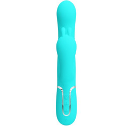 PRETTY LOVE CAMMY TRIPLE VIBRADOR RABBIT MULTIFUNCION 4 EN 1 AZUL 2