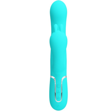 PRETTY LOVE CAMMY TRIPLE VIBRADOR RABBIT MULTIFUNCION 4 EN 1 AZUL