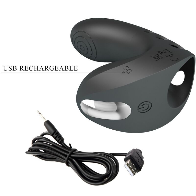 PRETTY LOVE CAMELIA VIBRADOR DE DEDO 7 VIBRACIONES NEGRO